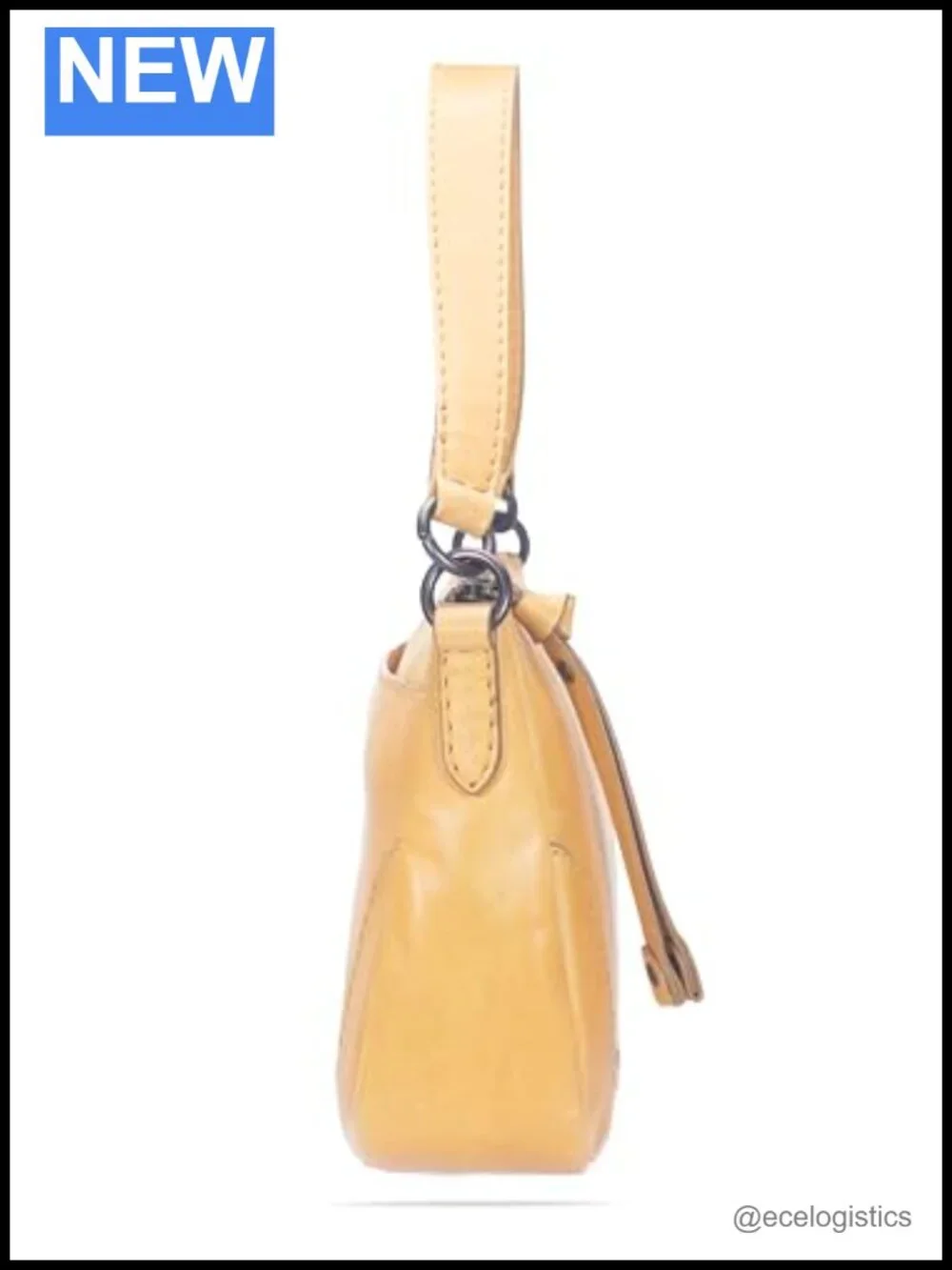 Genuine Leather Zip Crossbody Bag Satchel Purse